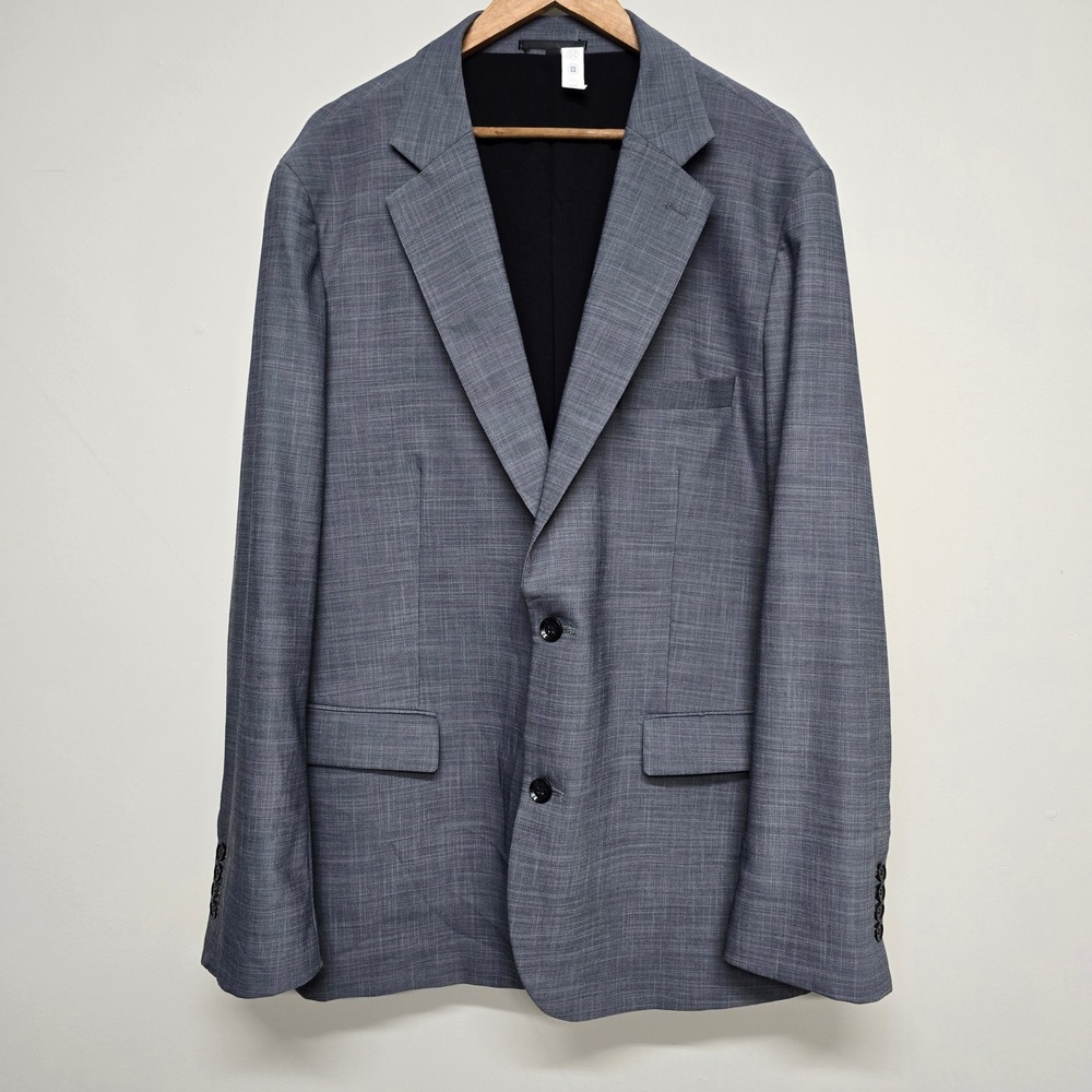 State and Liberty Blazer Mens 48L Blue Grey Athletic Fit Performance [READ]